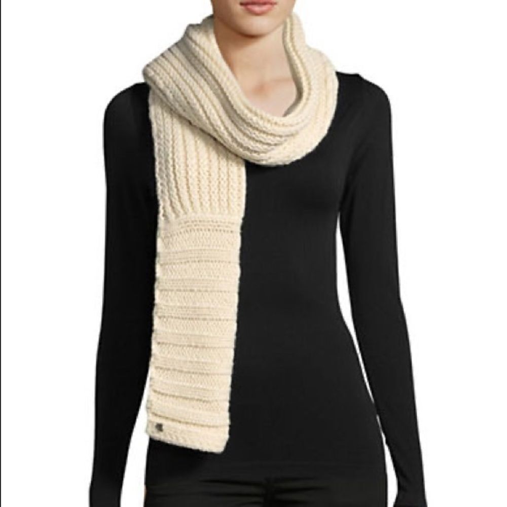 COPY - Lauren Ralph Lauren Chunky Garter Stitch Scarf-GREY